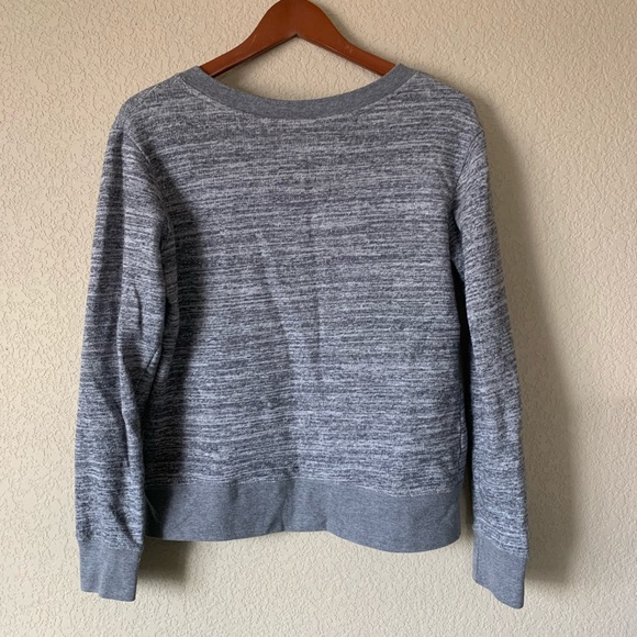 Gray V-Neck Yale University Sweatshirt - Picture 3 of 5